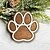 abordables Décorations de Noël-1 pendentif festif en forme de patte de chien pour arbre de Noël – Ajoutez une touche de joie des fêtes à votre décoration d&#039;intérieur.
