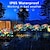 billige Pathway Lights &amp; Lanterns-1 pakke solcelledrevet 8-funksjons dekorativ julefyrverkerilampe, gulvmontert plenlampe, feriebryllup, jule-halloween utendørs vanntett dekorativ lampe 90/120/150/200leds