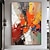 voordelige Abstracte schilderijen-Met de hand gemaakt Hang-geschilderd olieverfschilderij Handgeschilderde Verticaal Abstract Modern Zonder Inner Frame (Geen frame)