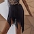 Недорогие Одежда для латинских танцев-Латино Спортивная одежда Юбки С кисточками Чистый цвет Планка Жен. Выступление Учебный Завышенная талия Спандекс