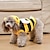 levne Oblečky pro psy-včelí oblečení pohodlné bavlněné fleece transformační šaty roztomilé teplé pruhy s kapucí