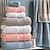 abordables Toallas-toallas 1 paquete de toallas de baño medianas, algodón hilado en anillos, toallas ligeras y muy absorbentes de secado rápido, toallas premium para hotel, spa y baño
