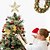 voordelige Kerstlichten-smeedijzeren pentagram voor kerstboom decoratie katoenen draad gepoederde boom top led light-emitting kerstboom decoratie boom top ster