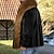 Χαμηλού Κόστους Ανδρικά Μπουφάν &amp; Παλτό-Ανδρικά Χειμερινό παλτό Χειμωνιάτικα μπουφάν Παλτό Faux Fur ΕΞΩΤΕΡΙΚΟΥ ΧΩΡΟΥ Καθημερινά Ρούχα Ζεστό Φθινόπωρο Χειμώνας Συνδυασμός Χρωμάτων Μοντέρνα Κομψό στυλ street Πέτο Κανονικό Μαύρο Σακάκια
