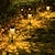 abordables Éclairages pour allées-Cour solaire extérieure double couleur lumière ip65 étanche jardin pelouse arrière-cour paysage porche décoration fête de vacances lumière 1/2 pièces rvb blanc chaud
