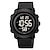お買い得  デジタル腕時計-SKMEI 男性 デジタルウォッチ スポーツ ファッション カジュアルウォッチ 腕時計 光る ストップウォッチ 目覚まし時計 秒読み TPU 腕時計