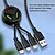 cheap Cell Phone Cables-The New Six-in-one Hub With Three USB Expansion Charging Data Cable Can Be Inserted U Disk Mobile Phone Charging Cable 3 Mobile Phone Charging Equipment Suitable For IPhone USB Interface Android