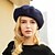 cheap Party Hats-Hats Wool Beret Hat Wedding Casual Horse Race Classic Lady Wedding With Pure Color Headpiece Headwear