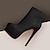 ieftine Cizme de platformă-Pentru femei Cizme Cadouri de Valentin Pantofi de piele intoarsa Mărime Plus Size Petrecere Ziua Îndrăgostiților Zilnic Mată Ghete Botine Platformă Toc Stilat Vârf rotund Elegant Modă Piele de