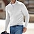 cheap Men&#039;s Pullover Sweater-Men&#039;s Sweater Pullover Sweater Jumper Ribbed Knit Cropped Zipper Knitted Solid Color Stand Collar Stylish Basic Outdoor Daily Clothing Apparel Fall Winter Black White S M L