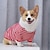 olcso Kutyaruházat-csíkos kutya póló anti haj karcsú koki teddy koreai kiadás kisállat ruházat kis kutya
