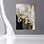abordables Peintures Abstraites-grande peinture à l&#039;huile dorée peinte à la main peinture à l&#039;huile en aluminium faite à la main peinture à l&#039;huile originale abstraite moderne sur toile mur de feuille d&#039;or décor d&#039;art fait à la main