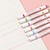 billige maling, tegning og kunstutstyr-3/6 stk fargerikt søtt mønster blonder hurtigtørkende highlighter lineære penner for merking av dekorasjonsmateriale håndlaget håndverk