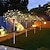 levne Světla cesty &amp; lucerny-2 balení solárních pohádkových světel, vodotěsných venkovních ohňostrojových světel, LED zahradního květinového světla pro zahradní vánoční večírek kutilské dekorace, halloweenských dekorací,
