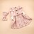baratos Vestidos-Cachorros Gatos Vestidos Moda Estilo bonito Inverno Macio Lavável Confortável Ao ar livre Festa Roupas para cães for Bichon Frise Poodle Pomerânia Animais de Pequeno Porte Borboleta