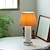 voordelige nachtlamp-tafellamp met stoffen kap glas woonkamer slaapkamer, nachtkastje lamp 110-240v