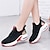 cheap Dance Sneakers-Women&#039;s Dance Sneakers Stylish Flat Heel Round Toe Lace-up Adults&#039; Black / Red White Purple