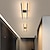 preiswerte Einbauleuchten-LED-Deckenleuchte, 3 Farben, 48/58/78 cm, Liniendesign, geometrische Formen, Deckenleuchten, LED-Deckenleuchte, geeignet für Flur, Schlafzimmer, Flur, 110–240 V