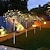 billige Pathway Lights &amp; Lanterns-1 pakke solar fyrværkeri lys udendørs vandtæt, 200/150/120/90leds solar havelys udendørs 8 lystilstande med fjernbetjening, gør-det-selv starburst fe lys til terrassen julefest gård