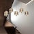 abordables Lustres Uniques-lustre LED cristal feuille d&#039;érable design 4/5/6/12 lumières encastrées à intensité variable escalier en colimaçon long lustre villa escalier lumière duplex lustre 110-240v