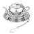 Недорогие Кухонная утварь и гаджеты-Ситечко для чая в форме чайника, креативный кухонный гаджет из нержавеющей стали, 1 шт.