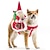 baratos Fantasia de Animais de Estimação-Cachorros Gatos Fantasias Roupa de Natal Moda Estilo bonito Inverno Macio Lavável Confortável Natal Ao ar livre Casual / Diário Festival Bichon Frise Poodle Pomerânia Animais de Pequeno Porte