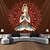 cheap Blacklight Tapestries-Blacklight Tapestry UV Reactive Glow in the Dark Glow Party Neon Bohemian Meditation Psychedelic Buddha Chakra Trippy Misty Hanging Tapestry Wall Art Mural for Living Room Bedroom