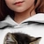 tanie dziewczęce bluzy z kapturem 3D-Dla dziewczynek 3D Kot Bluza z Kapturem Pullover Długi rękaw Druk 3D Jesień Zima Aktywny Moda Śłodkie Poliester Dzieci 3-12 lat Na zewnątrz Codzienny Regularny