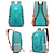 cheap Backpacks &amp; Bookbags-Men&#039;s Women&#039;s Backpack School Bag Bookbag Functional Backpack School Outdoor Daily Color Block Nylon Large Capacity Waterproof Lightweight Zipper Lake blue Black Navy Blue