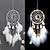 abordables Atrapasueños-1pc atrapasueños regalo hecho a mano gancho de plumas patrón de luna campana de viento con un círculo adorno colgante de pared decoración arte estilo boho sin luz