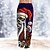 voordelige Grappige kerstoutfit-Kerstmis Hawaiiaanse broek Voor heren Grappig Doodskoppen Broeken Trekkoord elastische taille Casual Feestavondkleding kerstfeest Strand Kleding Broek met rechte pijpen 3D-afdrukken Zwart blauw Groen