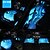 preiswerte Auto Innenraumbeleuchtungen-Auto-USB-RGB-LED-Streifenlichter mit Bluetooth-App-Steuerung unter dem Armaturenbrett, Umgebungsbeleuchtungs-Kits mit ferngesteuerten Auto-Fußatmosphärenlichtern