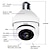 billige IP-netværkskameraer til indendørsbrug-IP kamera 1080P (1920 × 1080) Pære WIFI Bevægelsessensor Fjernadgang IR-klip Indendørs Support 128 GB
