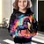 olcso lány 3D pulóverek és pulóverek-lányoknak 3d egyszarvú kapucnis pulóver hosszú ujjú 3D print ősz tél aktív divat aranyos poliészter gyerekek 3-12 éves korig szabadtéri alkalmi mindennapi ruha