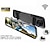 billiga DVR till bilen-3-kanals spegelkamera wifi bil videobandspelare backspegel dash cam fram och inuti med bakre kamera spegel dvr svart låda