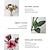 billiga Konstgjorda blommor och vaser-1 gäng 5 huvuden konstgjorda sidenrosblommor, falska blombukett lång stjälk ros gör-det-själv-hemfest bröllopsdekorationer