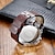 abordables Relojes de Cuarzo-Reloj para hombre, moda informal, esfera grande, cinturón de zona horaria dual, reloj de pulsera para hombre