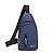 cheap Men&#039;s Bags-Men&#039;s Crossbody Bag Shoulder Bag Chest Bag Oxford Cloth Outdoor Daily Holiday Zipper Large Capacity Lightweight Durable Solid Color Upgraded version (blue) Regular version (blue) Regular version