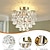 billige Indbyggede og semiindbyggede ophæng-moderne guldkrystal lysekroner, mini loftslampe, tæt på loftet til entre, soveværelse, badeværelse, skab, køkken, foyer 110-240v