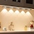 abordables lumière d&#039;armoire-Lampe LED intelligente à induction pour la maison, ultra-mince, œil de chat, bande noire, rechargeable, tricolore, réglable, pour armoire, chambre à coucher, 1 pièce