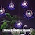baratos Mangueiras de LED-0,3 m Cordões de Luzes 120/150/180/200 LEDs EL Branco Quente Branco Frio Azul Luzes de fogo de artifício / Starburst Solar Exterior Impermeável Energia solar