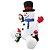 preiswerte Weihnachtsbeleuchtung-Schneemann Weihnachten Netzstecker 1 Stück