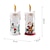abordables Luces de regalo de Navidad-Vela navideña sin llama, velas LED de pilar, lámpara de candelabros navideños con calcomanía de Papá Noel para decoración del hogar de fiesta navideña.