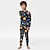 cheap Boy&#039;s 3D Pajamas-Boys 3D Galaxy Pajama Set Long Sleeve 3D Print Fall Winter Active Cool Daily Polyester Kids 3-12 Years Crew Neck Home Causal Indoor Regular Fit