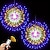 economico Striscie luci a batteria-1/2 Pcs Luci di Fuochi d'Artificio 200 LED Luce a Cavo di Rame Asterisco 8 Modi a Batteria Luci Sfera Star di Fata con Telecomando Decorazioni per Soffitto Bianco Caldo per Camera da Letto  Festa