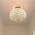 billige GCC Flushmounts og semi-flushmounts-gårdshus rotting innfelt taklampe 30cm bohemsk taklampe med håndvevd burskjerm for gang veranda entré soverom kjøkken 110-240v