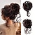 billiga Chinjonger-stökiga bulle-hårstycken lockigt vågigt syntetiskt hår scrunchies förlängningar för kvinnor kloklämma i rufsig updo bulle stökiga chignons hårförlängningar