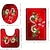 abordables Baño de Navidad-Cortina de ducha de Feliz Navidad con 12 ganchos de plástico, cortinas de tela de poliéster con diseño de árbol de Navidad, alfombra de baño antideslizante, alfombrilla en forma de U para inodoro, almohadilla para tapa de inodoro, Navidad
