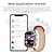 preiswerte Smartwatch-CX-ULTRA-2 Smartwatch 2.13 Zoll Smartwatch Fitnessuhr Bluetooth Schrittzähler Anruferinnerung Schlaf-Tracker Kompatibel mit Android iOS Damen Herren Langer Standby Freisprechanlage Wasserdicht IP 67