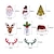 abordables Cuisine de noël-Verre à vin de noël, carte en papier, accessoires de vin pour décoration de fête, ustensiles de bar, 10 pièces